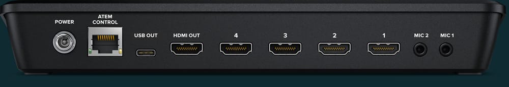 Broadcast Switcher Rear Inputs